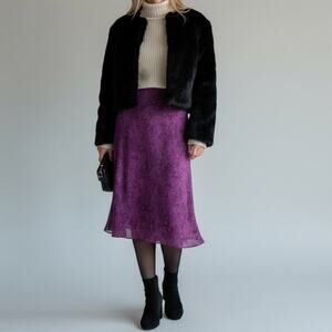 Purple Midi Skirt